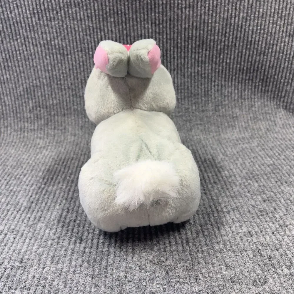 Club Petz BETSY The Gray BUNNY 10” Plush Rabbit IMC Toys Interactive Embroidered